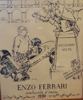 Il papiro goliardico per Enzo Ferrari